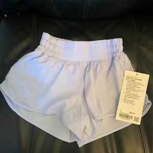 lululemon Hotty Hot 2.5" shorts size 0 Pastel Blue NWT